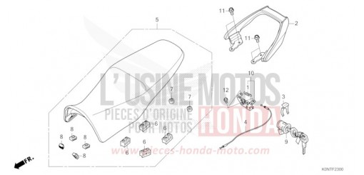 SIEGE CBF125MEFT de 2026